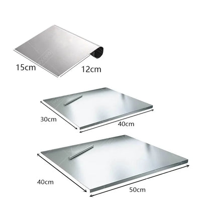 Acrylic Cutting Board with Lip - Clear Kitchen Countertop for Meat Bread  Fruit - ZOOMNSTORE