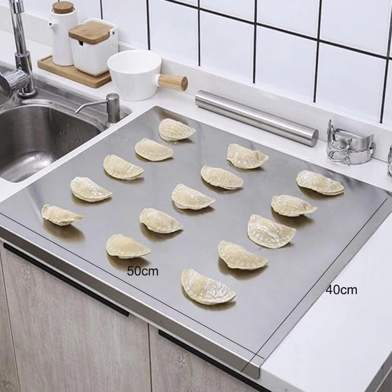 Acrylic Cutting Board with Lip - Clear Kitchen Countertop for Meat Bread  Fruit - ZOOMNSTORE