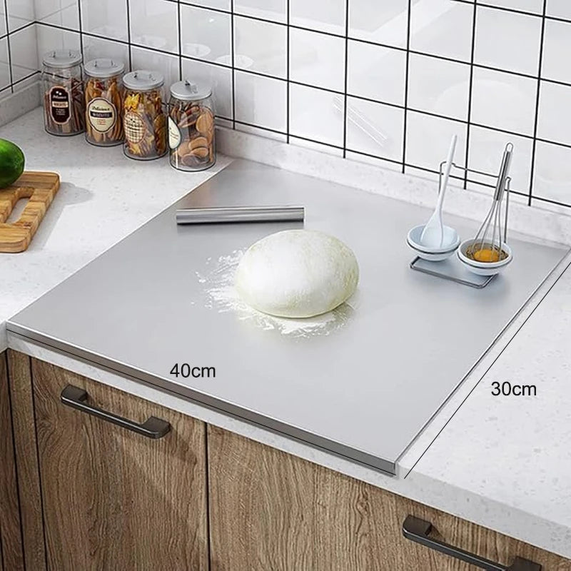 Acrylic Cutting Board with Lip - Clear Kitchen Countertop for Meat Bread  Fruit - ZOOMNSTORE