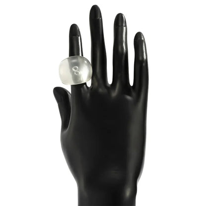 Acrylic Geometric Ring – Classic Candy Color Resin Statement Ring for Women - ZOOMNSTORE