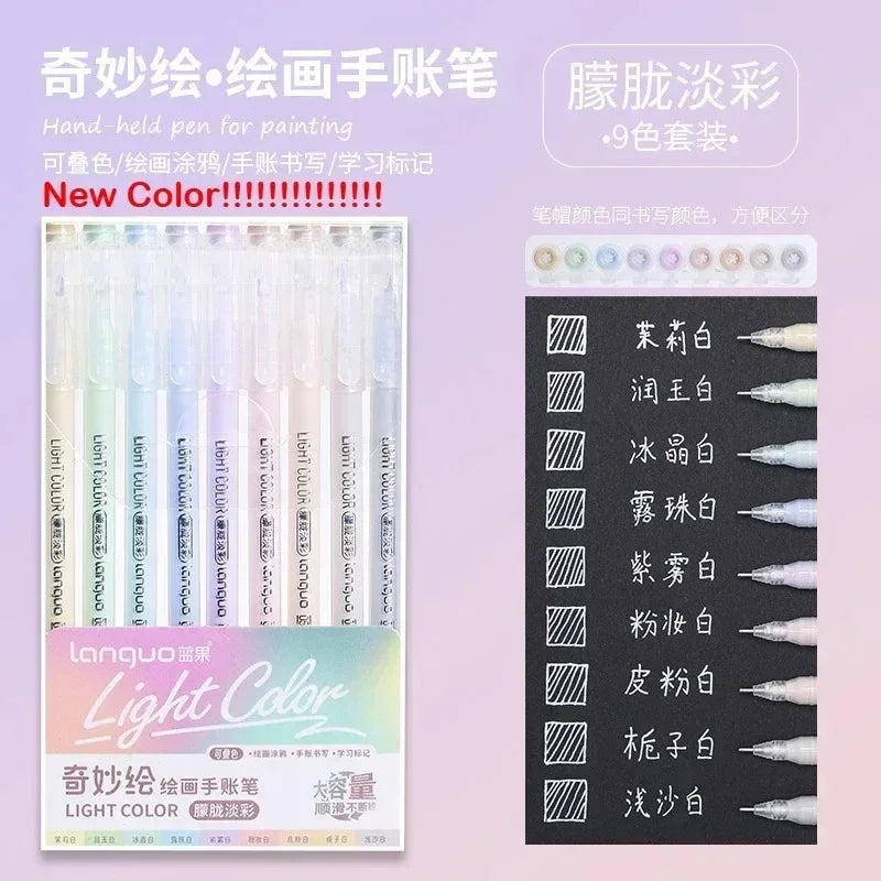 Acrylic Markers Set - 9 Color Art Pens for Rock Painting  DIY Crafts - ZOOMNSTORE