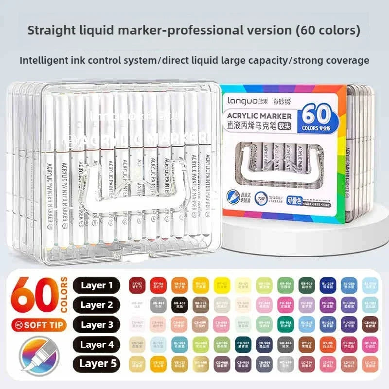 Acrylic Markers Set - 9 Color Art Pens for Rock Painting  DIY Crafts - ZOOMNSTORE