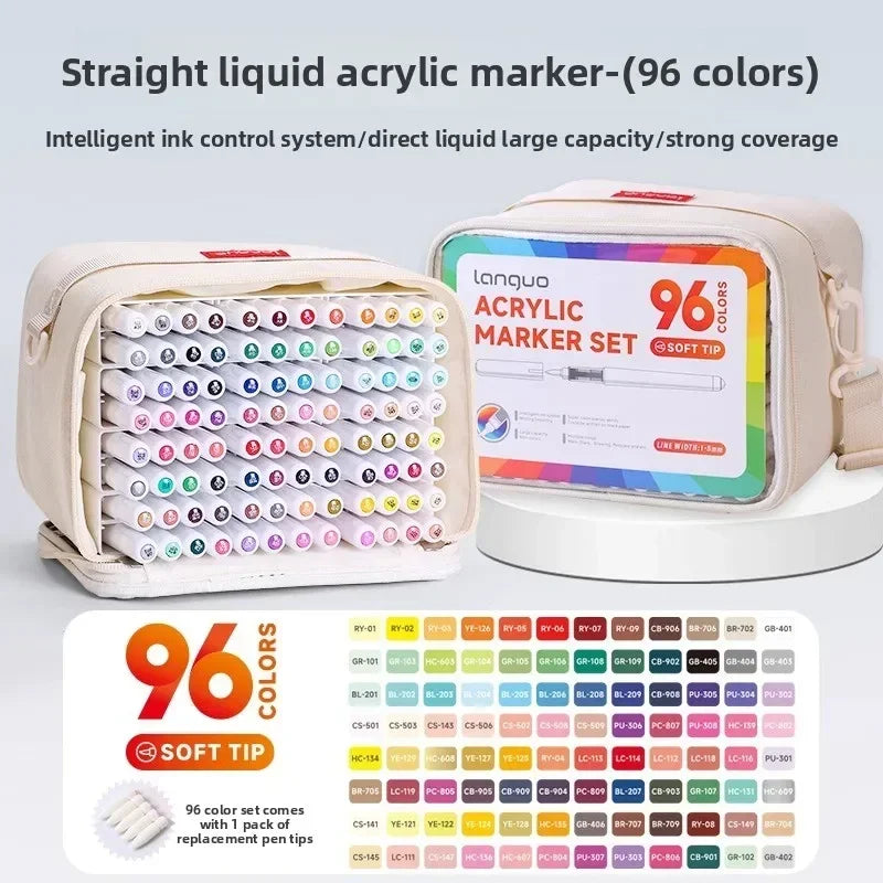 Acrylic Markers Set - 9 Color Art Pens for Rock Painting  DIY Crafts - ZOOMNSTORE