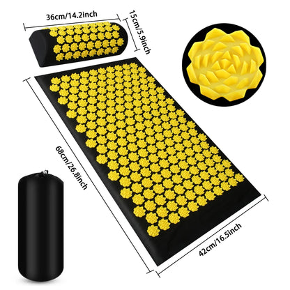 Acupressure Massage Mat - Kuznetsov Applicator Spike Mat for Neck Pain Relief & Muscle Tension - ZOOMNSTORE