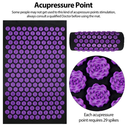 Acupressure Massage Mat - Kuznetsov Applicator Spike Mat for Neck Pain Relief & Muscle Tension - ZOOMNSTORE