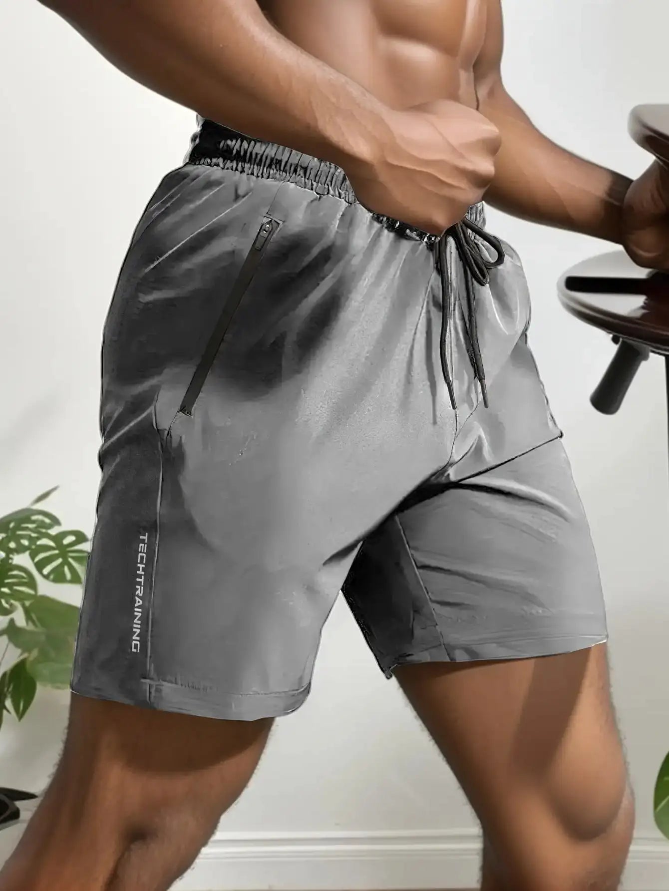 Men's Quick-Dry Shorts – Breathable Zipper Pocket Summer Sports Shorts for Outdoor Fitness