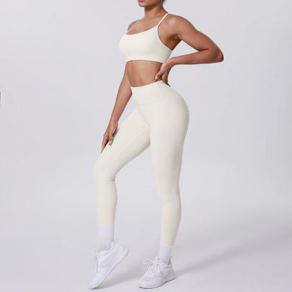 Women's Yoga Suit – Seamless Sports Bra & High Waist Leggings | Breathable Quick Dry Activewear