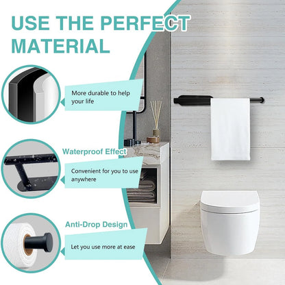 Kitchen Paper Towel Holder Adhesive Tissue Hanger Toilet Roll Paper Dispenser Cabinet Storage Napkin Rack Bathroom Accessories - ZOOMNSTORE