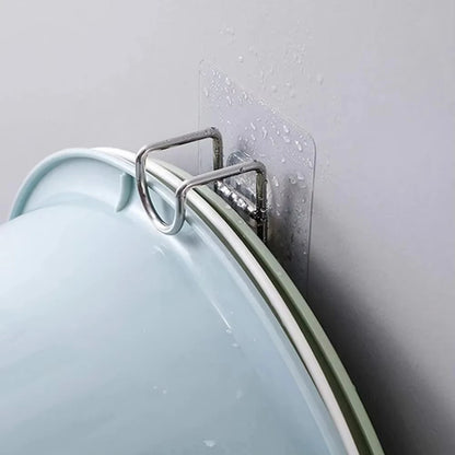 Self-Adhesive Bathroom Hooks - Space-Saving Washbasin Holders - ZOOMNSTORE