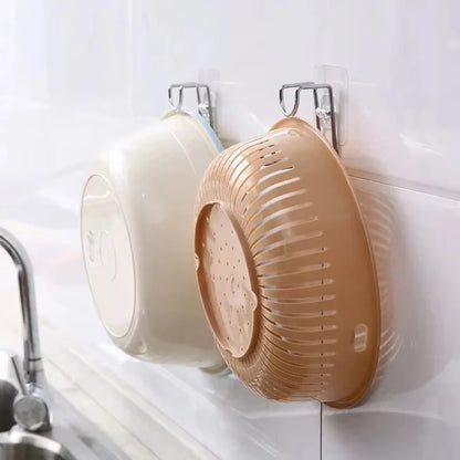 Self-Adhesive Bathroom Hooks - Space-Saving Washbasin Holders - ZOOMNSTORE