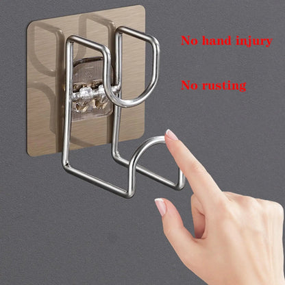 Self-Adhesive Bathroom Hooks - Space-Saving Washbasin Holders - ZOOMNSTORE