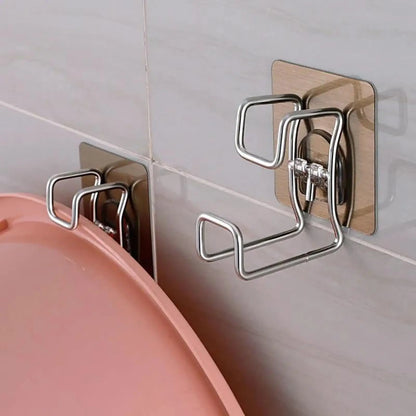 Self-Adhesive Bathroom Hooks - Space-Saving Washbasin Holders - ZOOMNSTORE
