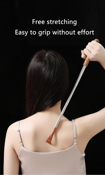 Adjustable Back Scratcher - Extendable Itch Remover & Wooden Claw Massager - ZOOMNSTORE