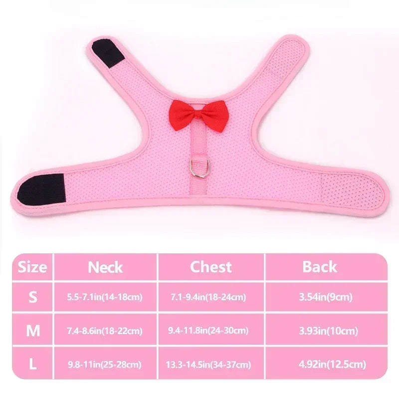 Adjustable Bunny Harness  Leash Set - Soft Vest for Small Pets Rabbits Ferrets Kittens - ZOOMNSTORE