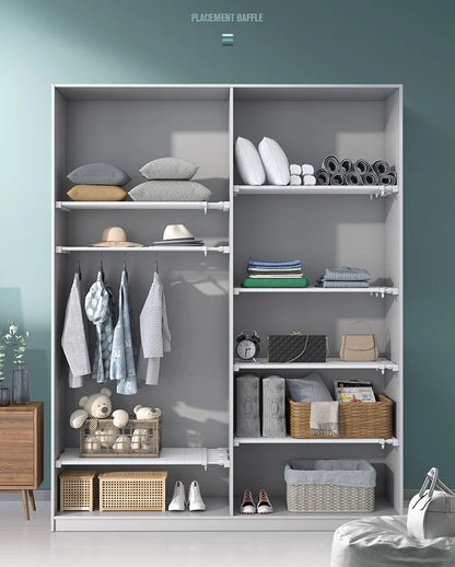 Adjustable Closet Organizer - Wall Mounted Rack With Strong Bearing Capacity - ZOOMNSTORE