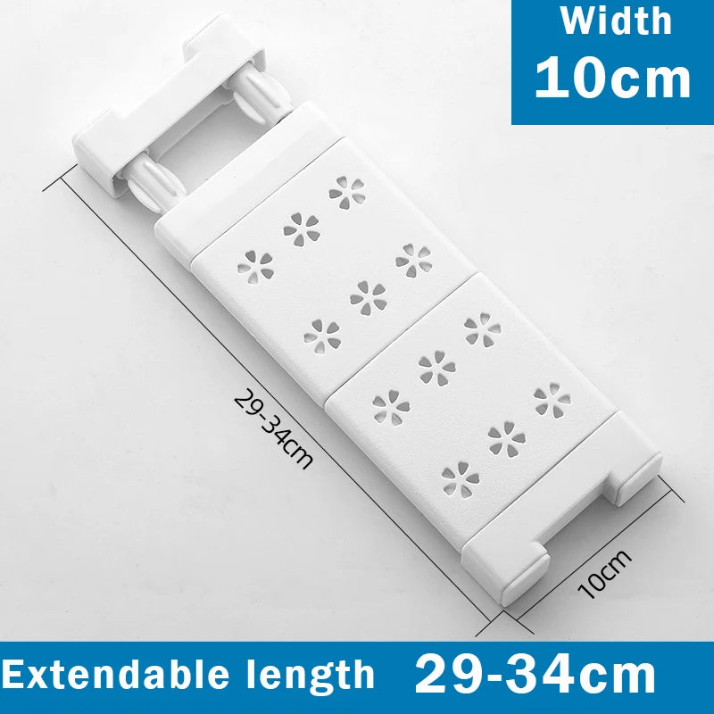 Adjustable Closet Organizer - Wall Mounted Rack With Strong Bearing Capacity - ZOOMNSTORE