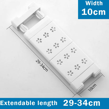 Adjustable Closet Organizer - Wall Mounted Rack With Strong Bearing Capacity - ZOOMNSTORE