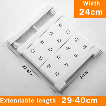 Adjustable Closet Organizer - Wall Mounted Rack With Strong Bearing Capacity - ZOOMNSTORE