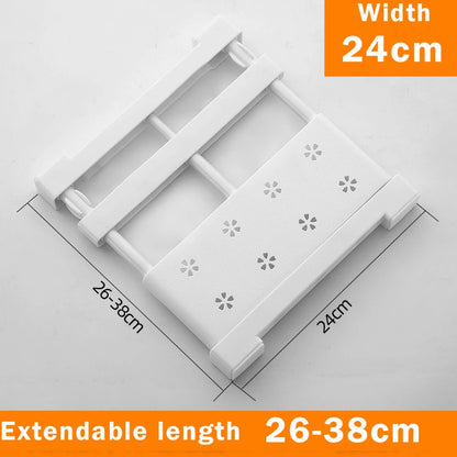 Adjustable Closet Organizer - Wall Mounted Rack With Strong Bearing Capacity - ZOOMNSTORE