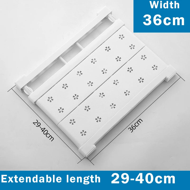 Adjustable Closet Organizer - Wall Mounted Rack With Strong Bearing Capacity - ZOOMNSTORE