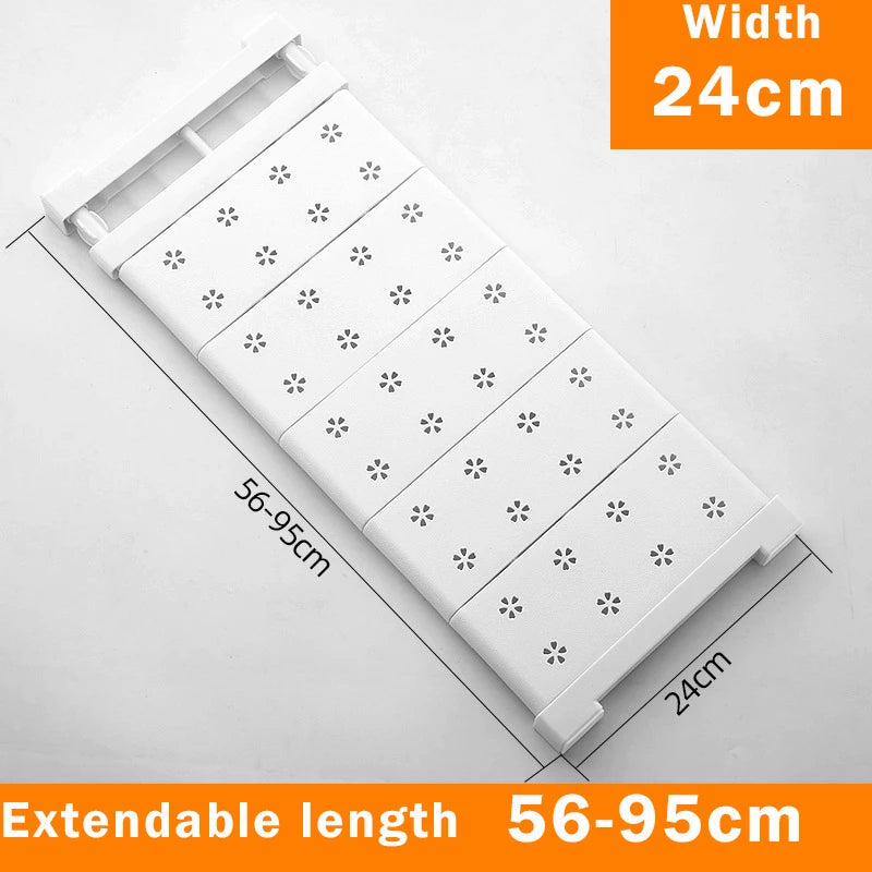 Adjustable Closet Organizer - Wall Mounted Rack With Strong Bearing Capacity - ZOOMNSTORE