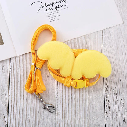 Adjustable Cute Duck Wing Pet Harness  Leash for Dogs and Cats - ZOOMNSTORE