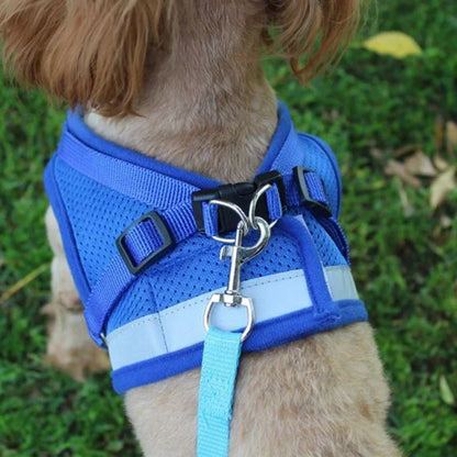 Adjustable Mesh Dog Harness with Leash - XSSMLXL Sizes - ZOOMNSTORE