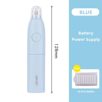 Deli Adjustable Electric Eraser for Sketch Drawing Erasing Writing with Rubber Refills Electric Rubber Pen School Pencil Eraser - ZOOMNSTORE