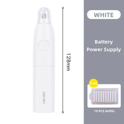 Deli Adjustable Electric Eraser for Sketch Drawing Erasing Writing with Rubber Refills Electric Rubber Pen School Pencil Eraser - ZOOMNSTORE