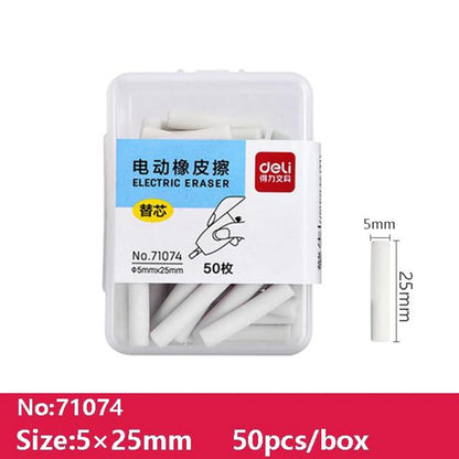 Deli Adjustable Electric Eraser for Sketch Drawing Erasing Writing with Rubber Refills Electric Rubber Pen School Pencil Eraser - ZOOMNSTORE
