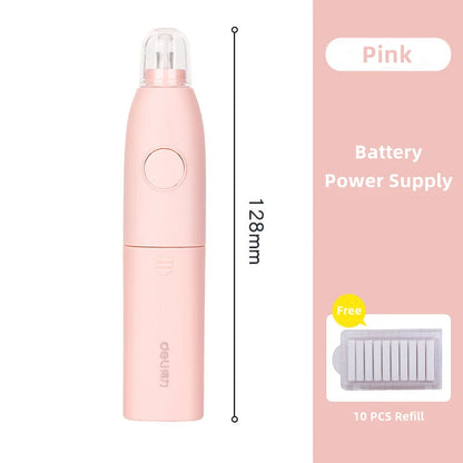Deli Adjustable Electric Eraser for Sketch Drawing Erasing Writing with Rubber Refills Electric Rubber Pen School Pencil Eraser - ZOOMNSTORE