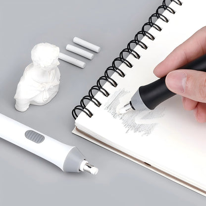 Tenwin Adjustable Electric Rubber Eraser With Rubber Refills Battery Power For Sketch Drawing Erasing School Stationery Supplies - ZOOMNSTORE