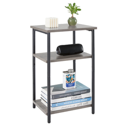 Adjustable End Table - Multi Tiered Side Table With Steel Frame & Scratch Resistant Legs - ZOOMNSTORE