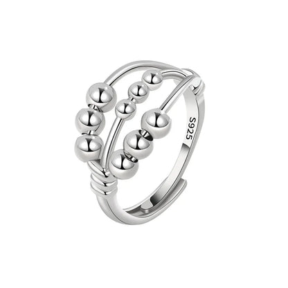 SMJEL Anti Stress Anxiety Ring Fidget Spinner Rings Adjustable for Women Rotating Freely Spinning Accessories Jewelry Gifts - ZOOMNSTORE