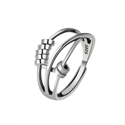 SMJEL Anti Stress Anxiety Ring Fidget Spinner Rings Adjustable for Women Rotating Freely Spinning Accessories Jewelry Gifts - ZOOMNSTORE