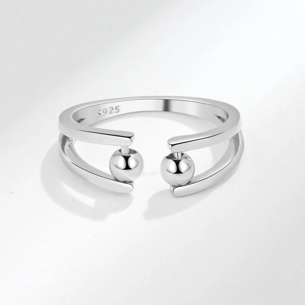 SMJEL Anti Stress Anxiety Ring Fidget Spinner Rings Adjustable for Women Rotating Freely Spinning Accessories Jewelry Gifts - ZOOMNSTORE