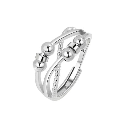 SMJEL Anti Stress Anxiety Ring Fidget Spinner Rings Adjustable for Women Rotating Freely Spinning Accessories Jewelry Gifts - ZOOMNSTORE