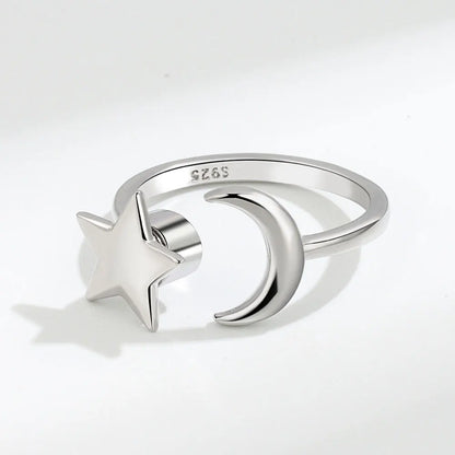 SMJEL Anti Stress Anxiety Ring Fidget Spinner Rings Adjustable for Women Rotating Freely Spinning Accessories Jewelry Gifts - ZOOMNSTORE