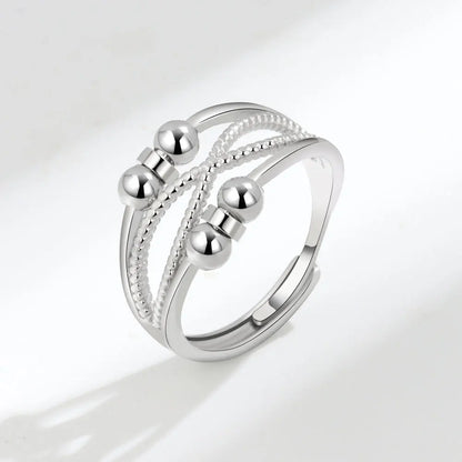 SMJEL Anti Stress Anxiety Ring Fidget Spinner Rings Adjustable for Women Rotating Freely Spinning Accessories Jewelry Gifts - ZOOMNSTORE