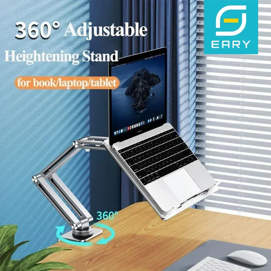 Adjustable Laptop Desk Mount - 360 Rotating Stand for Notebooks up to 17 - ZOOMNSTORE