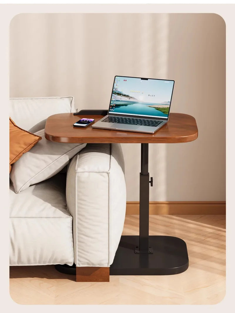 Adjustable Liftable Coffee Table - Rotating Foldable Sofa Side Table with Storage - ZOOMNSTORE