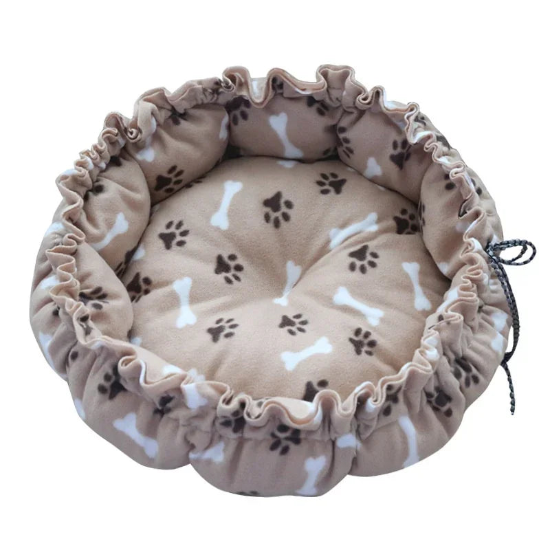 Adjustable Pet Bed - Soft Cotton Cushion Dual-Use Warm Nest for Cats & Puppies - ZOOMNSTORE