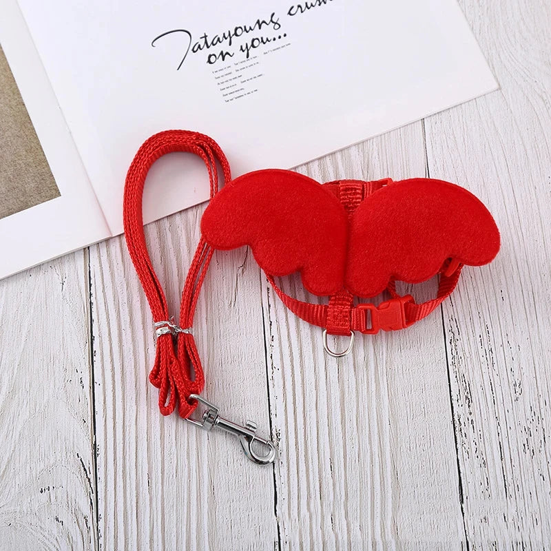 Adjustable Cute Duck Wing Pet Harness  Leash for Dogs and Cats - ZOOMNSTORE