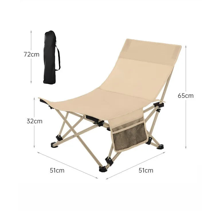 Adjustable Portable Office Stool - Folding Camping Fishing Leisure Chair - ZOOMNSTORE