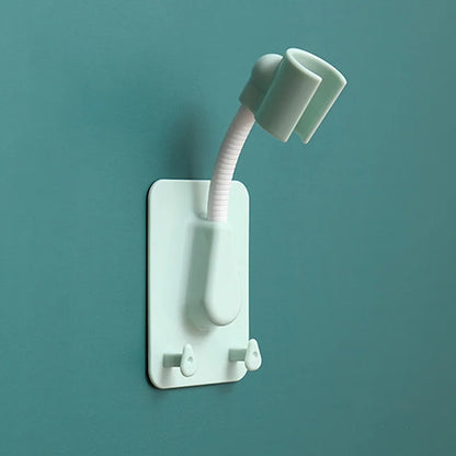 Adjustable 360 Shower Head Holder - Self-Adhesive Wall Mount Bracket with Hooks for Bathroom - ZOOMNSTORE