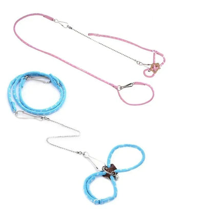 Adjustable Soft Strap Leash for Small Pets - Birds Parrots Mice Hamsters Ferrets Rats and Pigs - ZOOMNSTORE