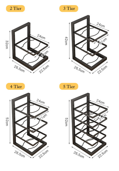 Adjustable Stainless Steel Pot Rack - Multi-Layer Kitchen Organizer - ZOOMNSTORE