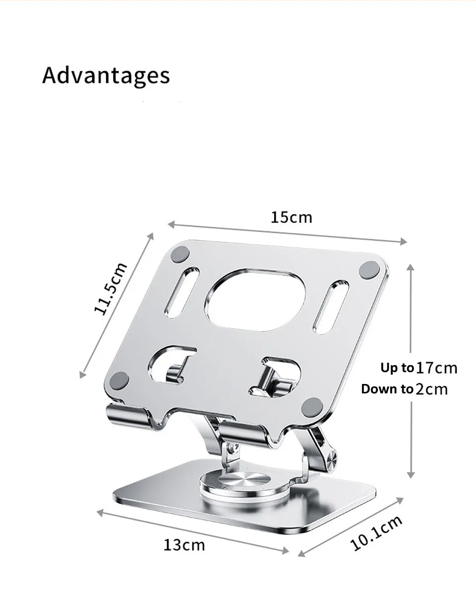 Adjustable Tablet Stand - 360 Degree Rotation Foldable Tablet Holder for iPad Pro & Mini - ZOOMNSTORE