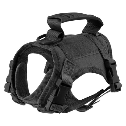 Adjustable Tactical Puppy Harness  Leash for Small Dogs and Cats - Military-Style Vest for Training and Walking - ZOOMNSTORE
