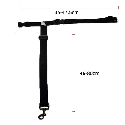 Adjustable Two-in-One Pet Car Seat Belt  Leash - Nylon Dog Safety Harness - ZOOMNSTORE